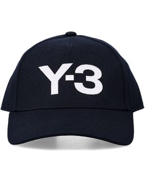Y-3 Cotton Logo Cap - Blue