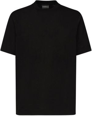 Emporio Armani Cotton T Shirt - Black