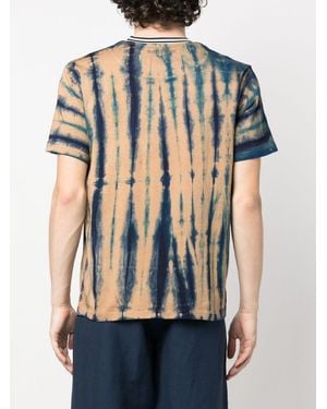 Wales Bonner T-Shirt Mit Batikmuster - Blau