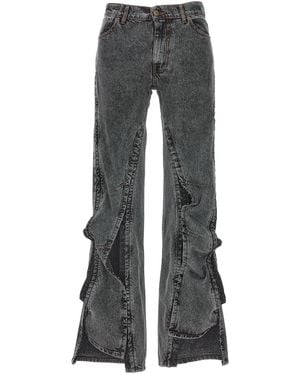 Y. Project 'Hook And Eye' Jeans - Grey