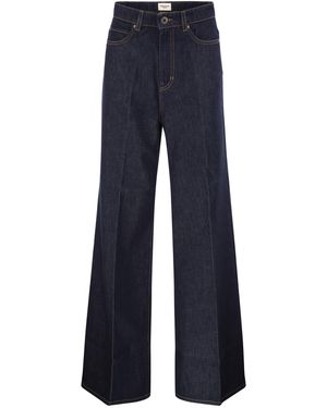 Weekend by Maxmara Wkdsport Denim-Jeans mit weitem Bein - Blau