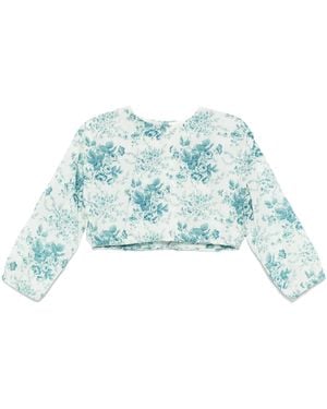 Antik Batik Cinz Crop Top - Blau