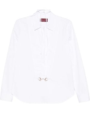 Gucci Horsebit Shirt - White