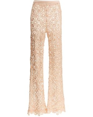Norma Kamali Pantalon de 'Crochet' - Neutre