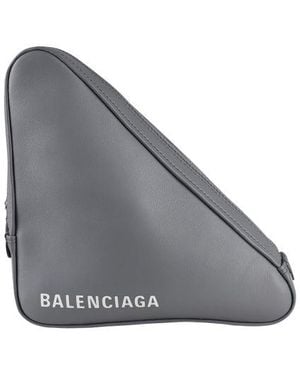 Balenciaga Clutch Dreieck - Grau