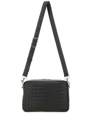 Bottega Veneta Shoulder Bag Room Intrecciato Leather Calfskin - Black