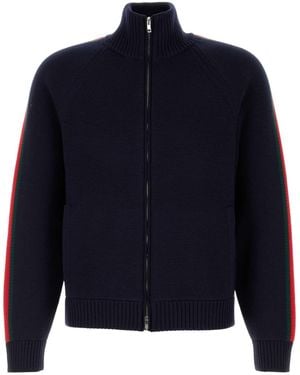 Gucci Mock Collar Jumper - Blue