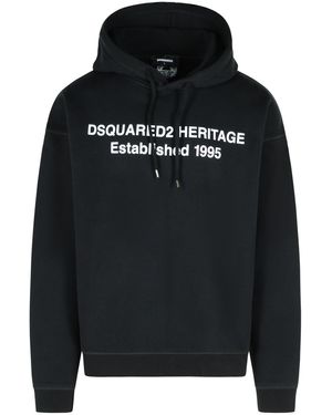 DSquared² Schwarzes Baumwoll -Sweatshirt