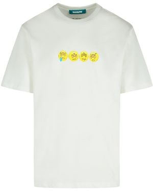 Barrow Schubrow weiße Baumwoll -T -Shirt