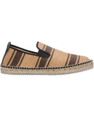 Espadrilles Flache Schuhe schwarz - Natur