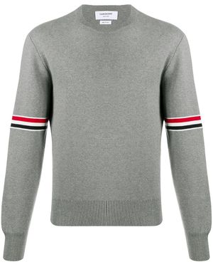 Thom Browne RWB -Baumwollpullover - Grau