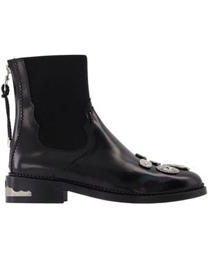 Toga Aj990 Ankle Boots Leather - Black