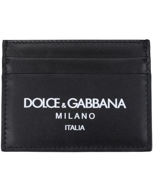 Dolce & Gabbana Document Holder Leather - Black