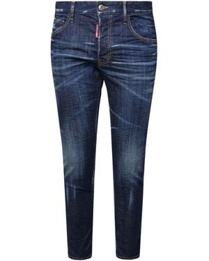 DSquared² Skater Cotton Jeans - Blauw