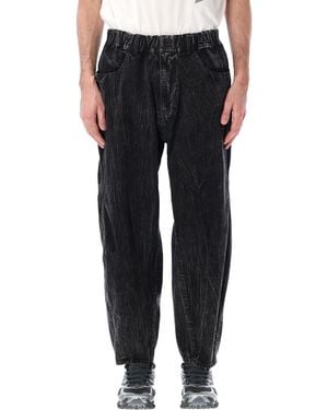 and wander Textured Trousers - Black