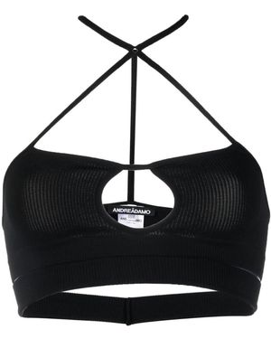 ANDREADAMO Neckholder-Bralet - Schwarz