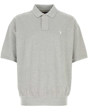 Polo Ralph Lauren Piquet Oversize Polo Shirt - Grey