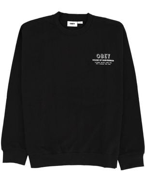 Obey Felpa "house Of Subversion" - Black