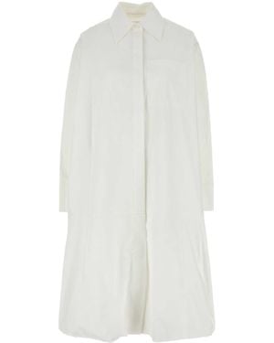 Jil Sander Poplin Shirt Dress - White