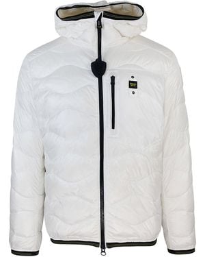 Blauer Piumino Con Cappuccio Wave Grigio - Grey