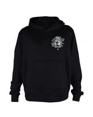 Amiri Hooded Sweatshirt With Graphic Details - Blue