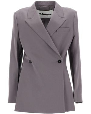 Jil Sander Gabardine Blazer - Gray