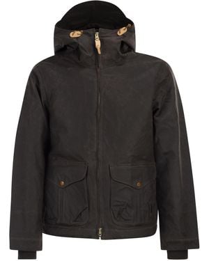 Manifattura Ceccarelli Blazer Mantel Kapuzenjacke - Schwarz