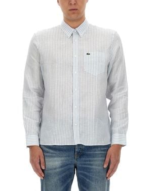 Lacoste Shirt With Logo - Grey