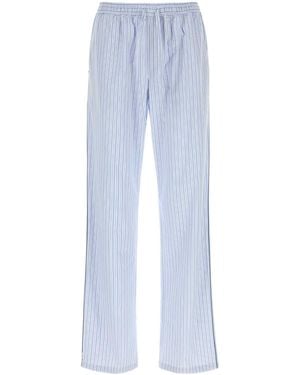 Dolce & Gabbana Embroidered Poplin Pyjamas Pant - Blue