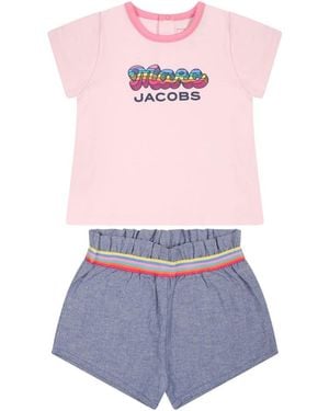 Marc Jacobs Logo T Shirt And Shorts Set - Multicolour