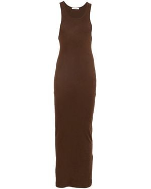 Entire studios Midi Muscle Tank Dress - Brown