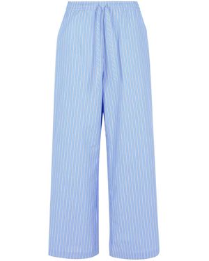 Marni Lichtblauwe Katoenen Broek