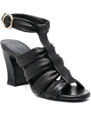 KHAITE Perth Heel Sandale - Schwarz