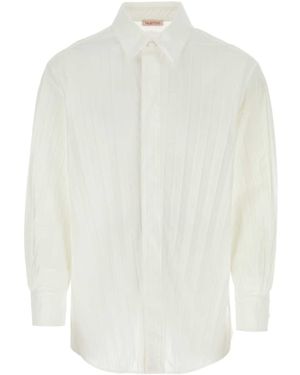 Valentino Garavani Tech Nylon Oversize Shirt - White