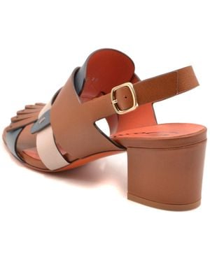 Santoni Sandalen Mehrfarbig - Braun