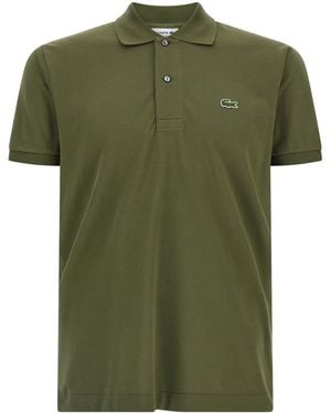 Lacoste Poloshirt mit Logo-Patch - Grün