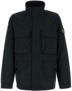 Stone Island Polyester Jacket - Black