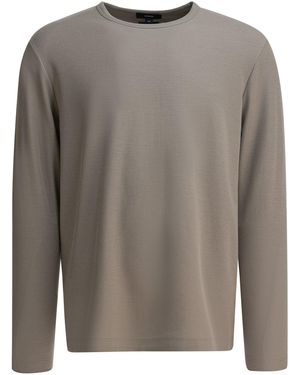 Vince Katoenen T-shirt Met Ronde Hals - Grijs