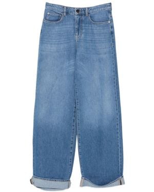Emporio Armani Wide-Leg Jeans - Blue
