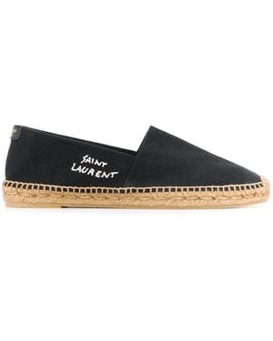 Saint Laurent Signature Leinwand Espadrilles - Blau