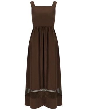 Weekend by Maxmara Gola Chocolate Dress - Brown