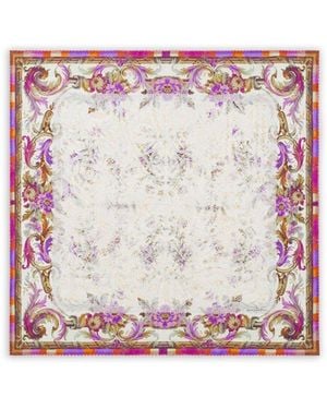 Pierre Louis Mascia Printed Silk Scarf - Pink