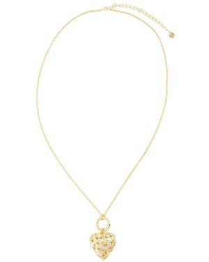 Self-Portrait Charm Necklace - Mettallic