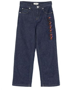 Lanvin Jeans With Logo - Blue
