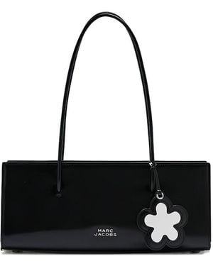 Marc Jacobs The Mirror Satchel Leder-Umhängetasche - Schwarz