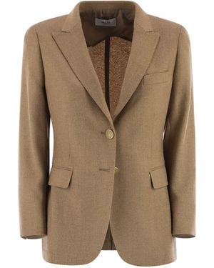 SAULINA Angelica Two Button Blazer - Brown