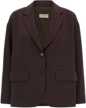 Alberto Biani Two Button Blazer - Brown