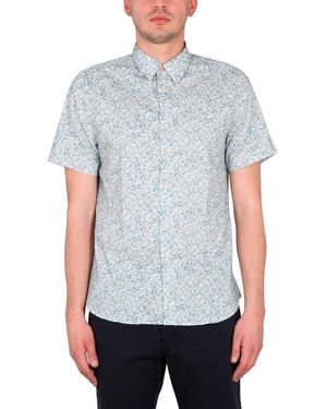 Paul Smith Wave Print Shirt - Gray