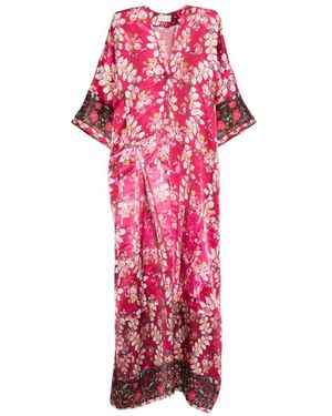Pierre Louis Mascia Pritned Silk Dress - Pink