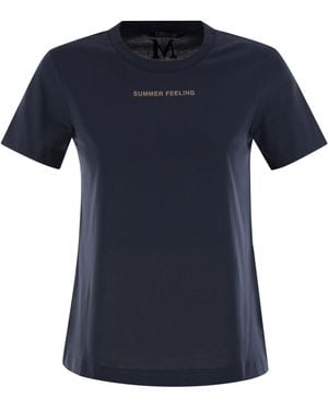 Max Mara Lusso T -shirt Met Korte Mouwen - Blauw